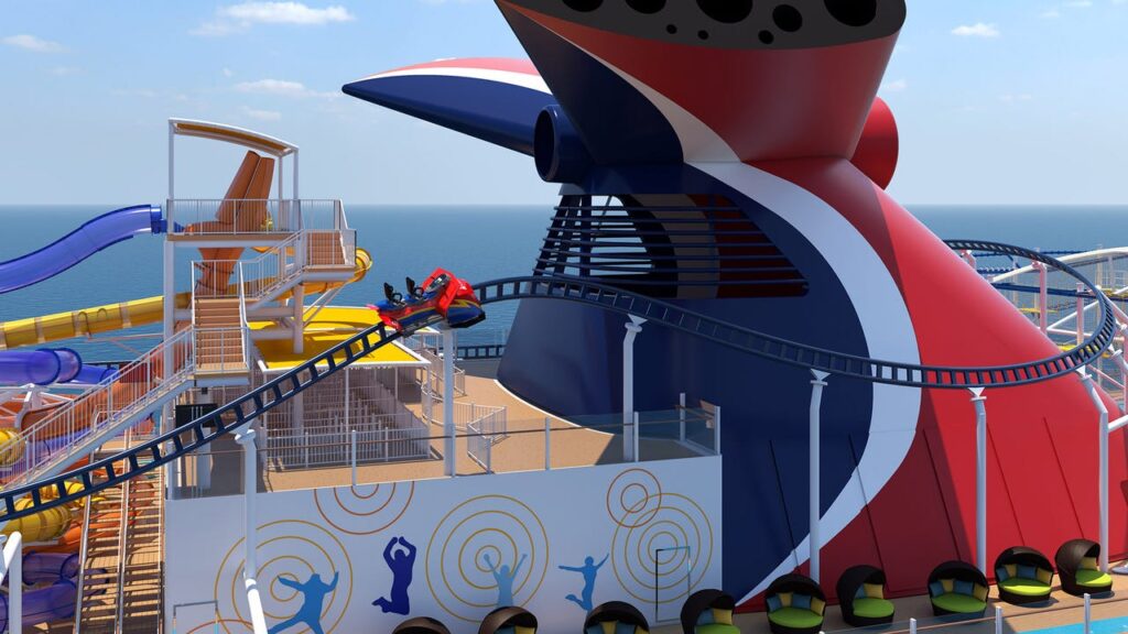 Carnival Announces Third Roller Coaster at Sea