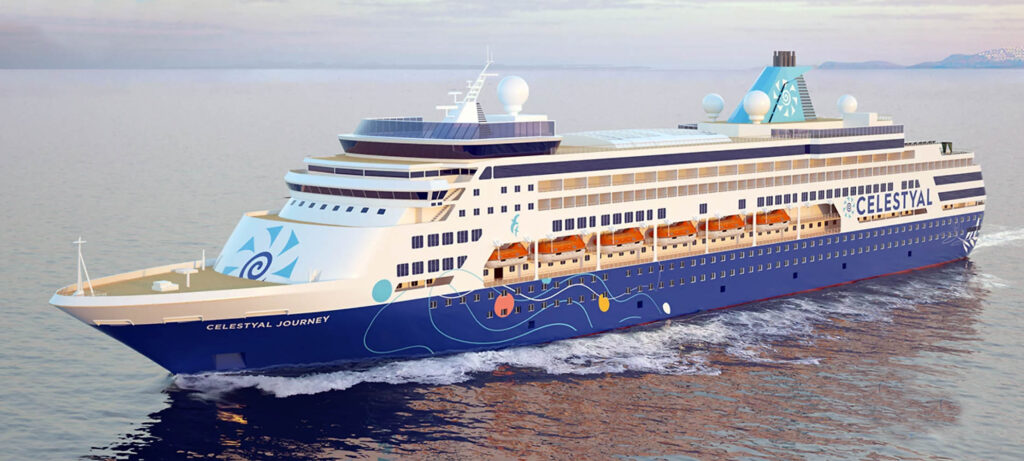 Celestyal Journey Receives New Livery as Refit Continues