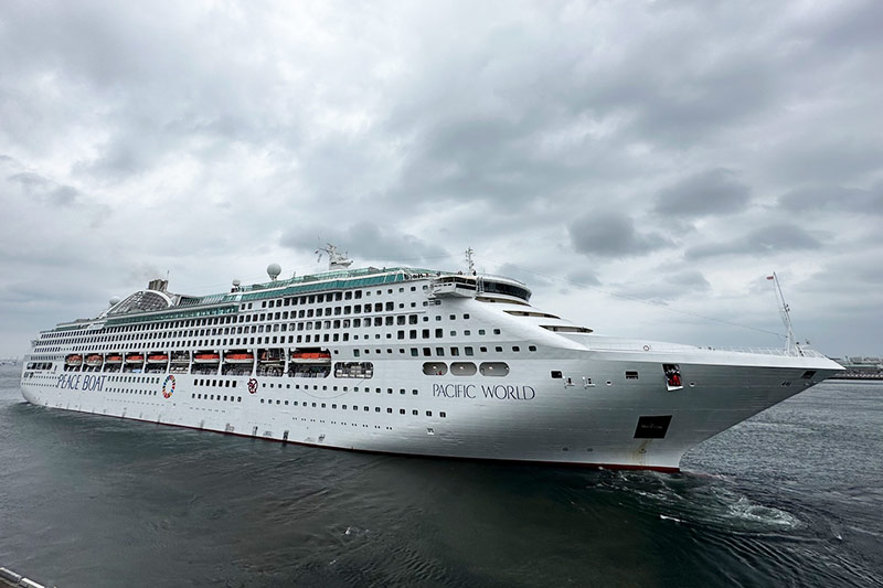 Pacific World Embarks on World Cruise from Japan
