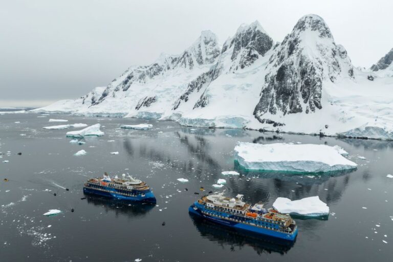 Ocean Victory and Ocean Albatros Meet in Antarctica