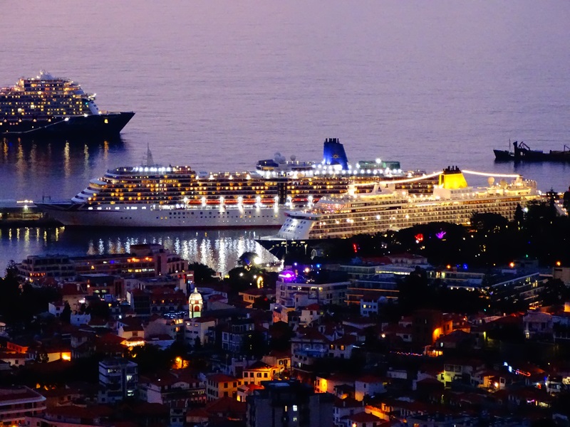 8 Cruise Ships Welcome New Years 2024 in Funchal